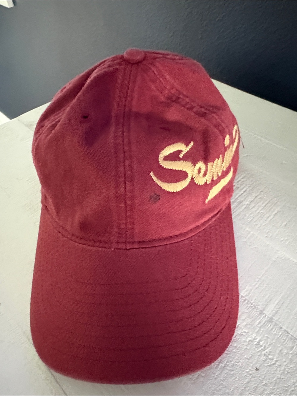 Seminoles Maroon Script Logo Baseball Cap